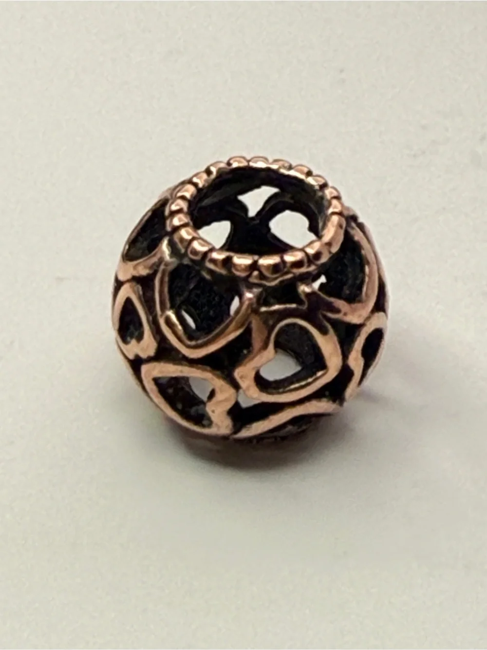 Pandora Hearts All Over Rose Charm 780964 Openwork Love Bead